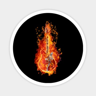 Electric Fire Guitar Magnet